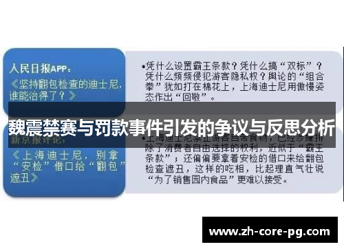 魏震禁赛与罚款事件引发的争议与反思分析